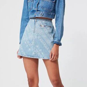 BDG Urban Outfitters Paisley Bandana Print A-Line Mini Skirt 6